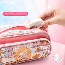 1套猫爪迷你订书机，课堂学习用品，节日和生日的理想礼物 - 彩色 - 查看 7