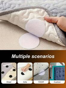 可重复使用的防滑汽车脚垫胶带 - 双面粘性防滑垫，适用于汽车地毯、家用地毯、沙发垫和床单，隐形地毯防滑胶带 - 固定貼 - 查看 7