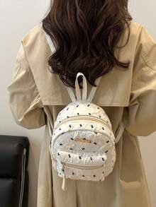 Exquisite Niche Girl's Backpack, New Commuter Mini Versatile Backpack For Travel And Outings - White - View 9