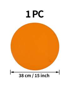1pc Round PVC Placemat, Washable, Easy To Clean, Wipe-Clean, Non-Slip, Heat-Resistant, Dining Table Mat, Sweet Nostalgia, Elegant Placemat, PVC Dining Mat, Table Setting, Kitchen Dining Pad, Room Decor, Holiday Wedding Party Decor - Black - View 18