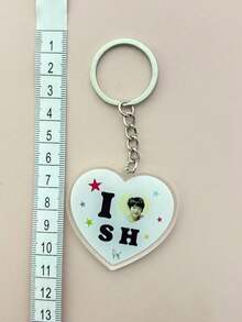 EN/HYPEN Fangoods Heart-Shaped Acrylic Keychain, High-Quality Cheerleading Accessory, Backpack Pendant, Gift For Friends - Multicolor - View 12