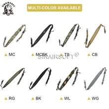 Tactical Rifle Sling 2 Point Modular Padded Quick Pull Tab Sling Camo Strap Tactical Military Gear Rifle Sling 2 Two Point Modular Padded Quick Pull Tab Sling Outdoor Hunting Airsoft Camo Strap - Black - View 6