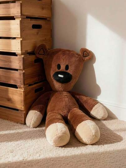 11.81英寸柔软棕色经典泰迪熊毛绒玩具，蓬松柔软，抱起来很舒服，设计经典，是温馨卧室装饰的理想点缀，也是儿童和成人玩耍的好伙伴，更是生日和复活节的理想礼物。