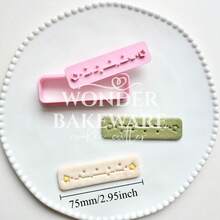 DIY Biscuit Cookie Plunger Cutters Rectangular Mold Cartoon Animal Cookie Mold Chestnut Steamed Biscuits Dessert Baking Tools - Pink - View 14