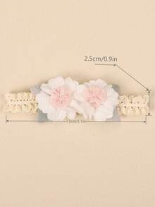 3pcs/Set Bohemian Style, Charming Retro Floral Lace Headbands - Multicolor - View 9