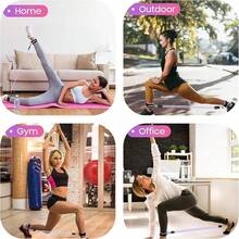 6pcs Set - Resistance Band Set With Ankle Straps, Padded Fitness Ankle Straps, Hip And Leg Workout Equipment For Women, Adjustable Wrist Cuff And Shoulder Strap For Hip Kick, D-Ring Compatible With Cable Machine Gym Foot Training Support - Multicolor - View 8