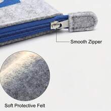 1 Stück rechteckige weiche Filz Brillenetui - leichter Schutzüberzug mit Klapptop, kratzfest, tragbar, staubdicht, geeignet für Brillenträger, Studenten, Reisende, Pendler, Reisen, Outdoor-Aktivitäten, Frühjahrsreise, Osterferien - Verschiedenfarbig - Übersicht 6