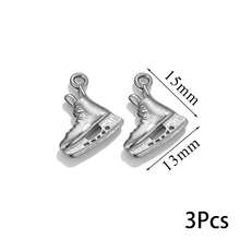 3 Pcs 304 Stainless Steel Boot Pendant Shoe Pendant Plated 18K Gold DIY Bracelet Necklace Bag Pendant Pendant - Multicolor 1 - View 15