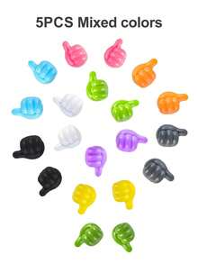 40pcs/20pcs/5pcs/10pcs Multi-Functional Thumb Hooks With Slot Cable Clips, Cable Organizers, Cable Management, Cable Clips, Cable Ties, Car Mini Hooks, Creative Adhesive Thumb Cable Clips Key Holders For Organizing Cables, Earphones And Keys - One Size - View 13