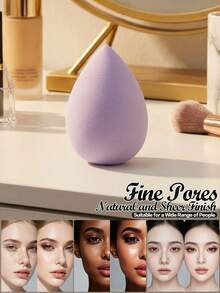 2/4/6/8/10个装紫色斜切化妆海绵，柔软无瑕上妆蛋，干湿两用，适合所有肤质的化妆工具 - 彩色 - 查看 7