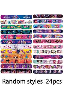 12/24个卡通风格韩流动漫拍手环，可爱派对用品，圣诞节、情人节、复活节礼物 - 彩色 - 查看 13