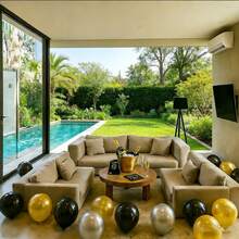 kumozawa 54 globos dorados para despedida de soltero, decoraciones para fiesta de tema de despedida de soltero/novio, suministros para fiesta de compromiso, boda y despedida de soltera - Ver 5