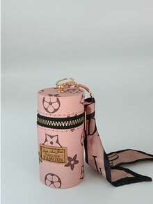 1pc Stylish Portable New Lipstick Case Coin Purse Car Key Chain, Mini Luxury Key Holder - Multicolor - View 7