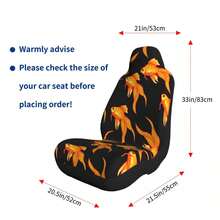 Koi Fish & Camouflage Print Universal Car Seat Covers - Koi and Camouflage - View 3