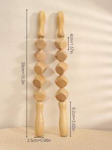 1/2/3件套木制蘑菇按摩工具套装，手动木制按摩刮痧板，缓解肌肉紧张，局部刮痧瘦身，适用于全身 - 木製按摩器 - 查看 7