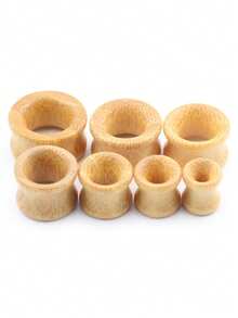 2 Pieces Fashion Piercing Ear Expander 8mm-20mm Bamboo Ear Plug&Tunnel Jewelry Piercing Body Jewelry For Men Ear Jewelry - Nude - View 4
