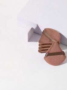 24个/15个/8个/5个三角形化妆海绵粉扑，柔软散粉扑，适用于面部定妆、身体散粉，化妆海绵套装，美妆工具 - 棕色 - 查看 12