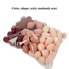 Bộ 3/5/10/15/20/30/50 miếng bông trang điểm ngẫu nhiên màu sắc và hình dạng, thích hợp cho kem nền dạng lỏng, kem và phấn phủ, bông trang điểm nhiều màu phù hợp với mọi loại da, không chứa latex, sử dụng được cả khi ướt và khô, trang điểm, giá rẻ, trang trí phòng ngủ, bàn trang điểm, du lịch, phòng ngủ, phụ kiện trang điểm, bông phấn, bông mút trang điểm, bông phấn, bông mút trang điểm, giá rẻ, quà tặng Giáng sinh, trang điểm, dụng cụ trang điểm, đồ rẻ tiền, quà tặng, quà tặng cho nữ, quà Giáng sinh - Nhiều màu - Xem 11