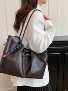 Fashionable And Exquisite Multi-Purpose Bag, 2026 New Model, Women's Large Capacity Shoulder Bag, Featuring A Casual And Retro Style For Daily Use. - Coffee - View 7