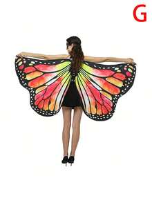 Costume da Ognissanti a mantella a farfalla - Sciarpa/scialle a farfalla in seta morbida, accessorio per spettacoli e cosplay, disponibile in più colori, accessorio per feste e articolo essenziale per le vacanze, regalo perfetto per amiche - Multicolore - Visualizzare 21