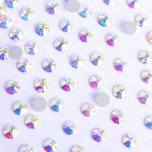 QIIY Non Hotfix Rhinestones Crystal CrystalAB High Quality Blue Tones Sliver Back SS6 1.9mm-2.1mm For Handmade Wedding Dresses Accessories And Other Application Scenarios - SS6 Silver Base With Blue Tones - View 6