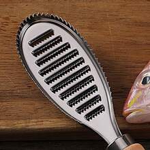 1pc Stainless Steel Fish Scale Scraper Tool, Household Fish Descaling Knife Cleaner - View 3