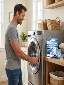Deep Cleaning Washing Machine Effervescent Tablets - Professional Stain And Limescale Remover - Odor Eliminator Cleaner - Suitable For Front-Loading And Top-Loading Washing Machines - Powerful Stain-Dissolving Washing Balls - Essential For Washing Machine Maintenance And Home Cleaning, Providing A Fresh And Bright Clean - Multicolor - View 11