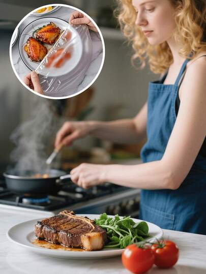 100 Pieces Food Wrap Film, Shower Head Cover, Multifunctional Shrink Bags, Thick Kitchen Food Wrap, Refrigerator Food Preservation Cover, Stretchable And Elastic Cover, Tabletop Food Warmer, Food Storage Bags