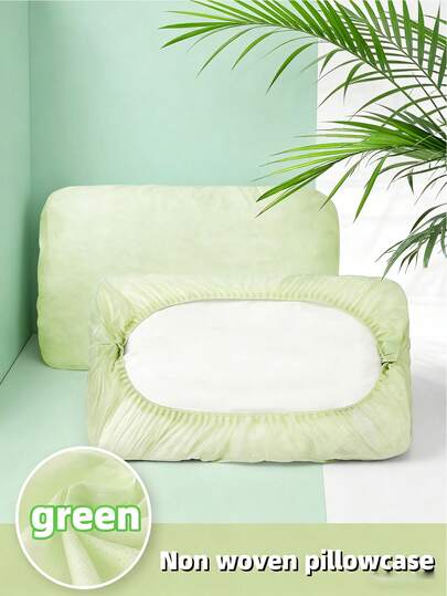 2 vỏ gối du lịch dùng một lần dày và mềm, có thể giặt tay, thích hợp cho khách sạn, spa, cắm trại ngoài trời.