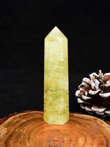 1 pieza Vara de cuarzo cristal natural amarillo citrino piedra de curación en forma de hexágono punta de vara de curación joyería - citrino - Ver 13
