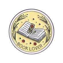 Creative Book Theme Brooch Horror Fiction Club Fan Badge Reading Lover Accessory Pin - QHXZ5286 - Xem 6