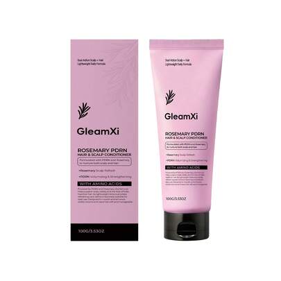 GleamXi 迷迭香 PDRN 氨基酸护发素 - 双效呵护头皮和头发，迷迭香清新头皮，PDRN 丰盈强韧配方，轻盈滋养头皮，令秀发更丰盈。