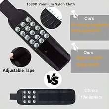 Magnetic Wristband Holding Screws,Nails, Drilling Bits,Wrist Holder Belts With Strong Magnets, Cool Gadgets Men, Women, Handyman ,Dad Outdoor Furniture Tools Small Standard Bag Wear-Resistant Base Organizer & Storage Garage Organizer Work Apron Carpenters And Builders Home Carpenter Woodworker Construction Plumber Handyman Dad Father Grandfather Grandpa - Multicolor - View 6