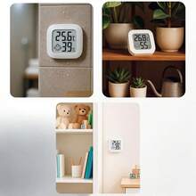 2pcs High Precision Mini Digital Thermometer Hygrometer, Small Room Temperature Monitor With Fast Refresh, Indoor/Outdoor Temperature & Humidity Sensor, LCD Display, Suitable For Home, Bedroom, Baby Room, Office, Greenhouse, Car - White - View 11