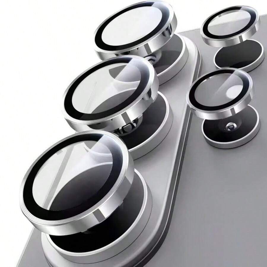 适用于三星 Galaxy S26 Ultra/S25/S24/S23/S22 Ultra Plus FE /A05S/A06/A14/A15/A16/A24/A25/A34/A35/A37/A54/A55/A57 的合金相机镜头保护膜套装，采用独立金属环设计，防刮耐磨，超高清透亮，强力粘合钢化玻璃，春季复活节礼物