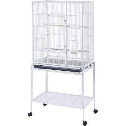 136cm Large Bird Cage Parrot Cages Wide Flight Metal Animal Cage -  62L X 43W X 136H Cm