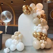 50 Stück/25 Stück pro Set) Latexballons in 10 Zoll Größe, erhältlich in Champagner Gold, Weiß, Sand Weiß und Klar. Ideal für Verlobungsdekorationen, Geburtstage, Jahrestage, Heiratsanträge, Ballongirlanden, Hochzeitsdekoration, Junggesellenabschiede - Mehrfarbig - Übersicht 7