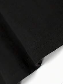 T-shirt da donna in 100% cotone a maniche corte, con stampa solare, per primavera/estate - nero - Visualizzare 3