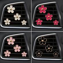 Car Outlet Vent Perfume Clips Cute Flower Air Freshener Diffuser Conditioning Aromatherapy Perfume Clip Car Interior Decoration - A - View 4