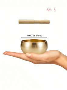 1个手工颂钵（含木槌），非常适合瑜伽、冥想、正念练习、脉轮平衡和声音疗愈。它也是一款专业的声音疗愈和心理健康冥想辅助工具。 - 彩色 - 查看 9