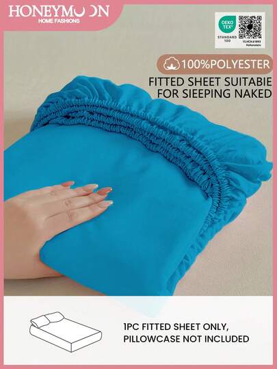 غطاء سرير مطابق للون الأزرق الداكن - قماش من البوليستر الفليس، يناسب مرتفعات المرتبة من 9 إلى 12 بوصة، مقاوم للانكماش والبهتان والتجعد، مناسب للمنزل والسكن الجامعي، مقاس T/F/Q/K، معتمد من OEKO-TEX