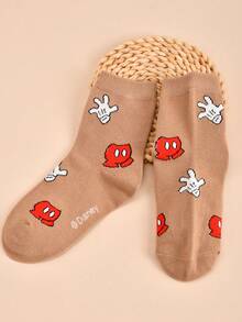 Disney Cartoon Children's Socks, 5 Pairs, Mickey And Minnie, Suitable For Outdoor Activities, School, And Home Leisure. - Multicolor - View 9