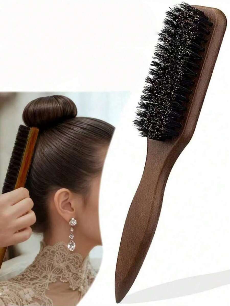 1件装男女通用梳子/胡须刷，清洁刷梳，美发造型工具 - 均碼 - 查看 1