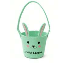 Easter Basket With Bunny Ears, Egg Holder, Chocolate, Sweets, Party Favor, Table Decoration, Creative Themed Gift - 查看 8