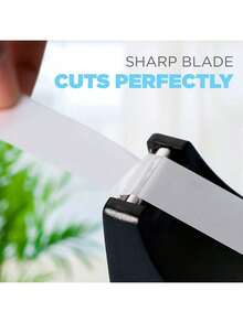 1/12个装桌面胶带座，带防滑底座、胶带切割器和加重胶带卷设计，适用于办公室、家庭或学校使用。 - A - 查看 5