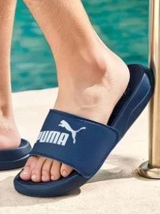 Dép xăng đan PUMA Popcat 20, dép xỏ ngón thoải mái, unisex, màu xanh dương - Màu xanh bụi bặm - Xem 1