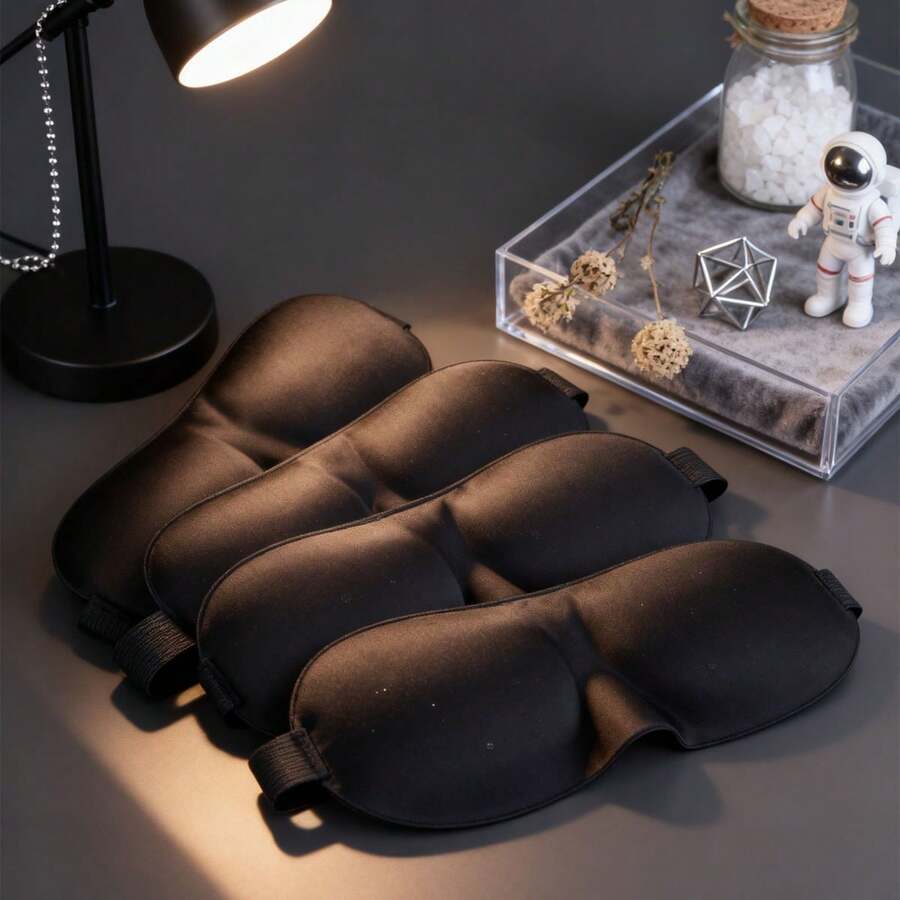 个性化3D立体可选眼罩，男女通用，适合睡眠、航空旅游等场景，采用柔软面料制成。 - A - 查看 1