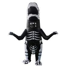Inflatable Zombie/Dinosaur Costume For Adult Party, Halloween Trick-Or-Treat/Christmas Gift/Valentine's Surprise! Fits Height 1.5-2m, Includes Air Blower, Batteries Not Included - Zombiemon - View 3