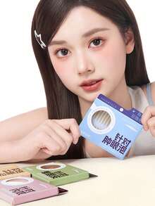 Amortals 170Pcs Fishbone Double Eyelid Tape For Inner Double Lids – Thin Skin-Mimic Matte Invisible Strips, Waterproof Sweatproof, With Applicator, Natural Eye Lift Makeup For Beginners & Artists, Viral Trending Eye Beauty Tool - Nude - View 8