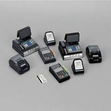 7pcs Mini Supermarket Checkout Set, Includes Toy Cash Register, Card Reader, POS Machine, Suitable For Dollhouse Scene, Durable Plastic Material, Requires Assembly, Applicable For Miniature Toys, Living Room Decor, Architectural Models, Real Estate Sandbox, Supermarket Accessories, Handmade DIY Activities, Bedroom Decor, Collection Gifts, Birthday Gifts, Gifts For Her, Personalized Gifts - Multicolor - View 6